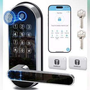 Keyless-Entry Keypad Fingerprint Smart Lock: Digital Door Lock with Passcode